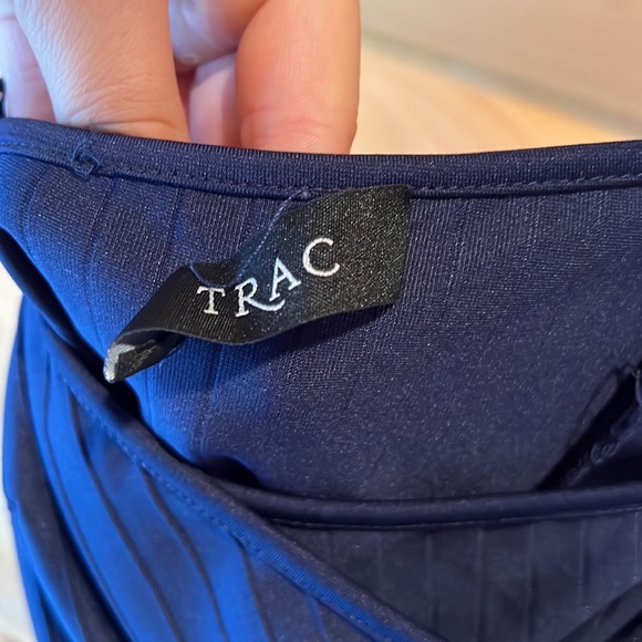 Navy Blue Ribbed Dress - Picture 3 of 4